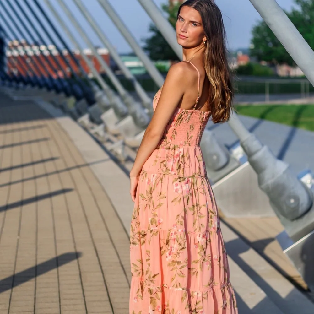 NWT Boutique Floral Maxi Dress - Picture 2 of 3